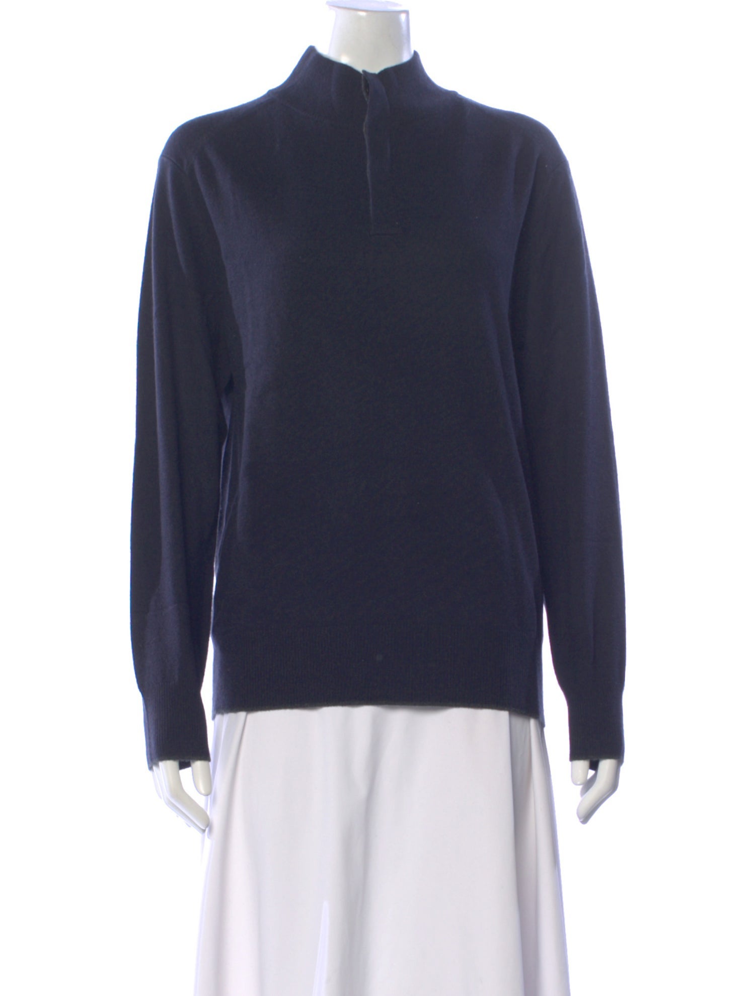 N. Peal Cashmere Mock Neck Sweater