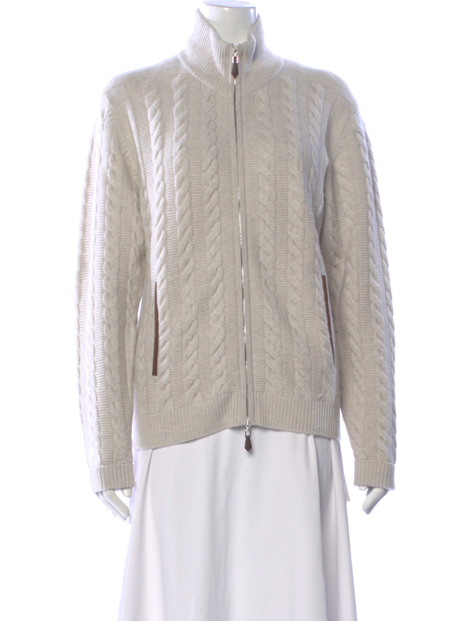 N. Peal Cashmere Mock Neck Sweater