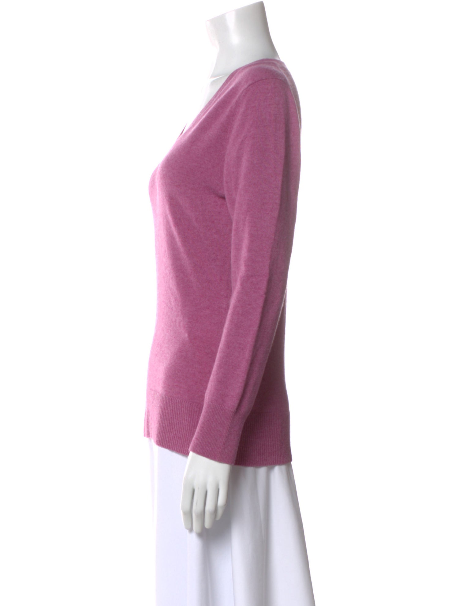 N. Peal Cashmere V-Neck Top