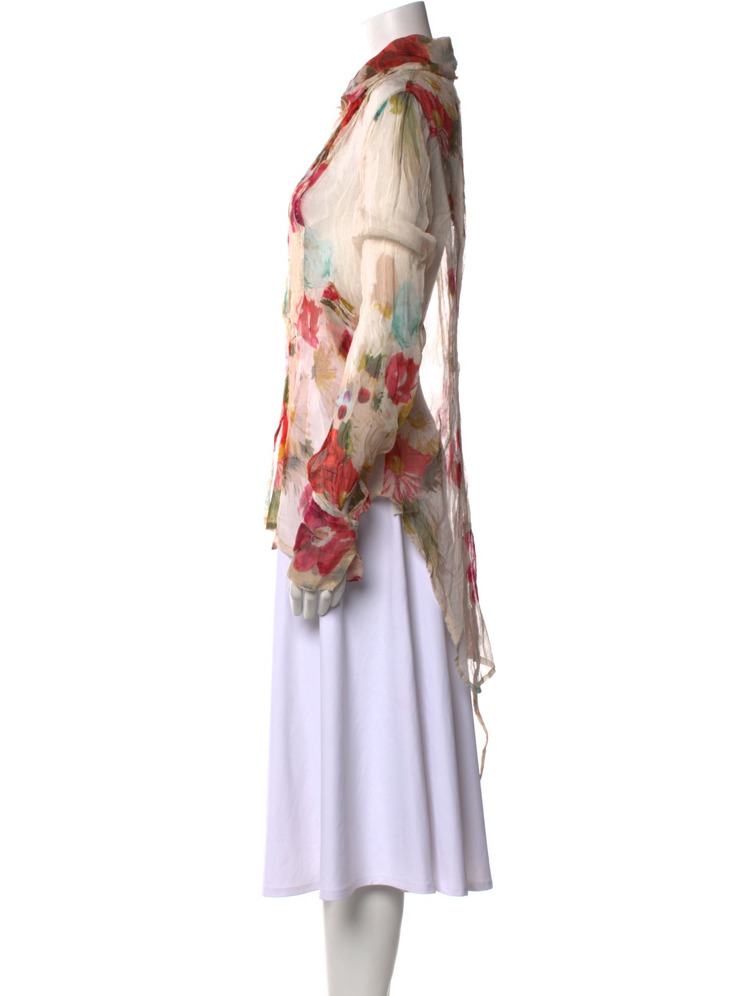 Nigel Preston & Knight Silk Floral Print Blouse w/ Tags