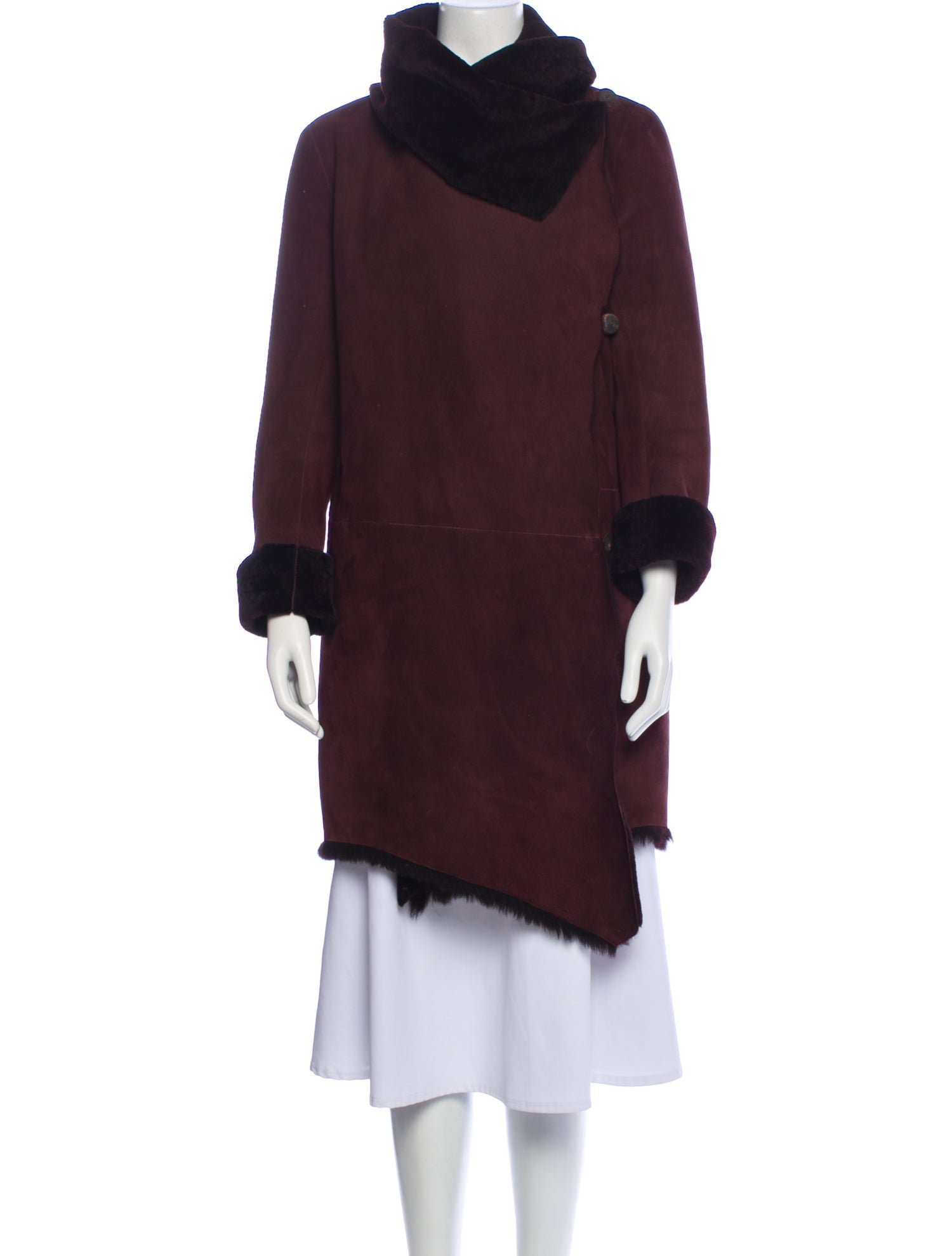 Nigel Preston & Knight Leather Faux Fur Coat