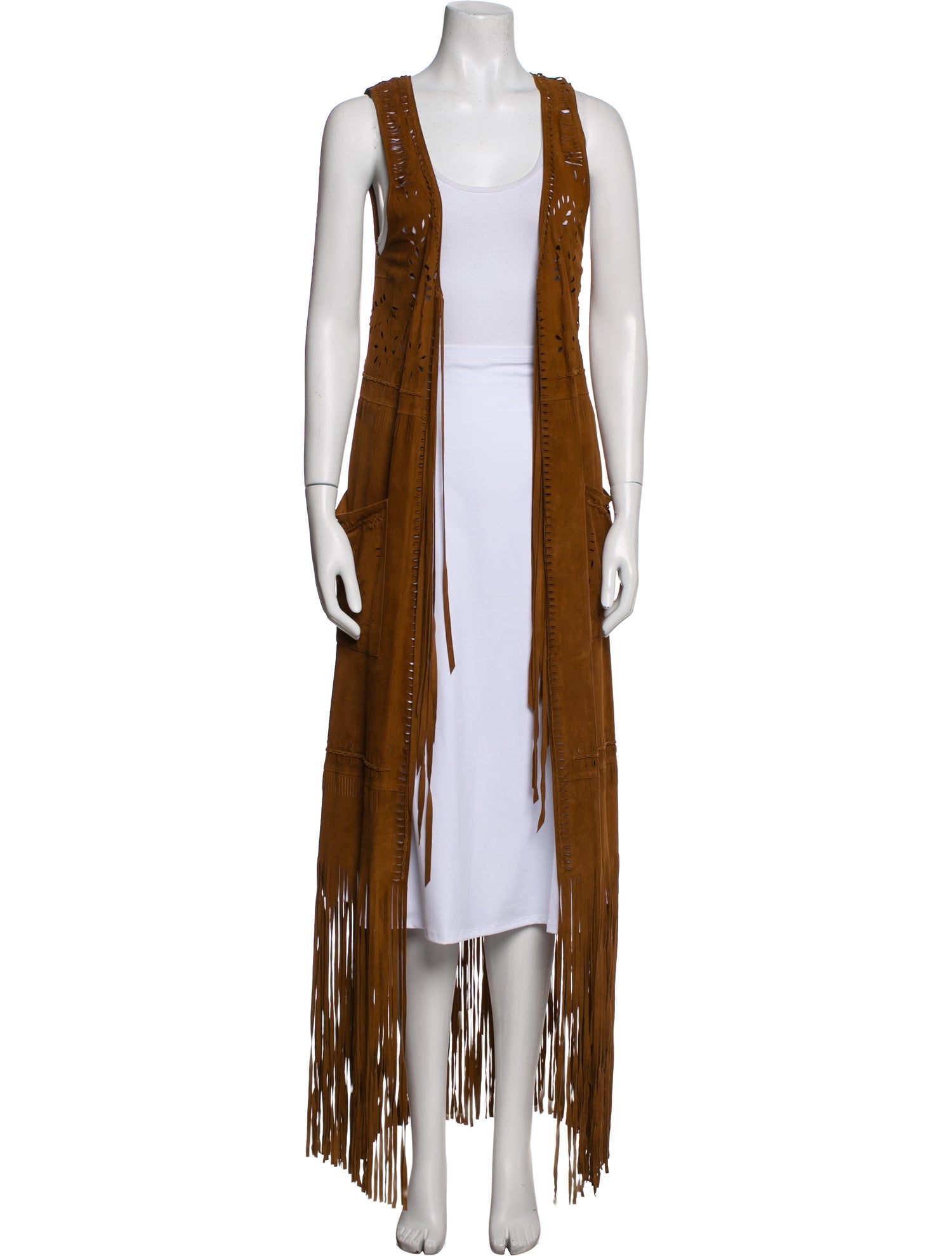 Nigel Preston & Knight Lambskin Open Front Sweater