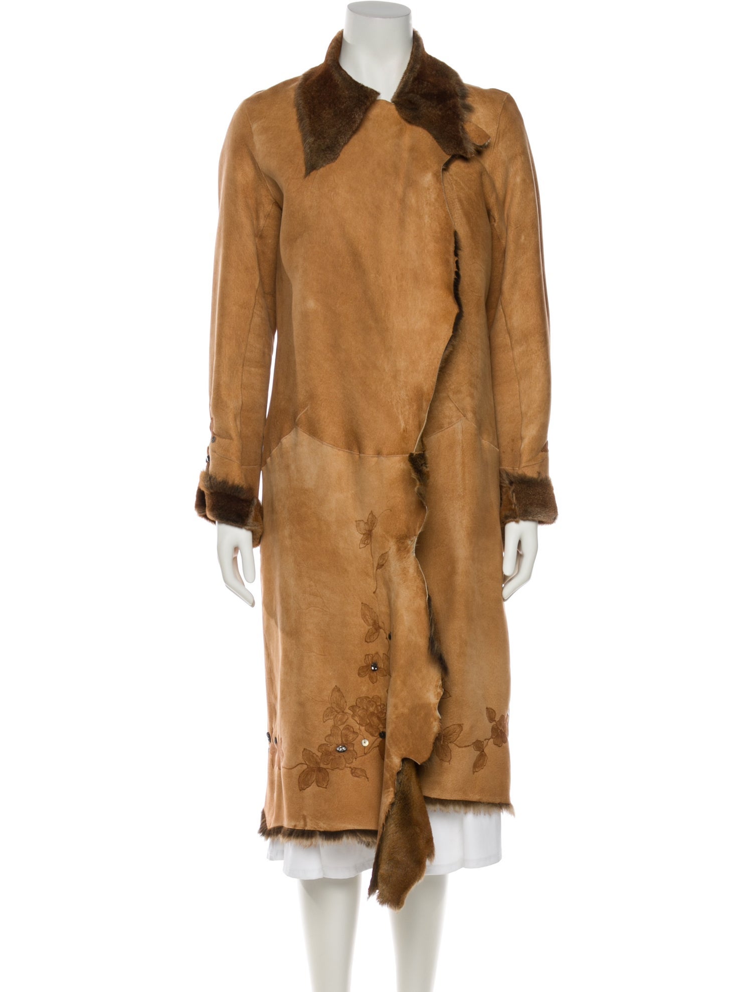 Nigel Preston & Knight Lambskin Faux Fur Coat