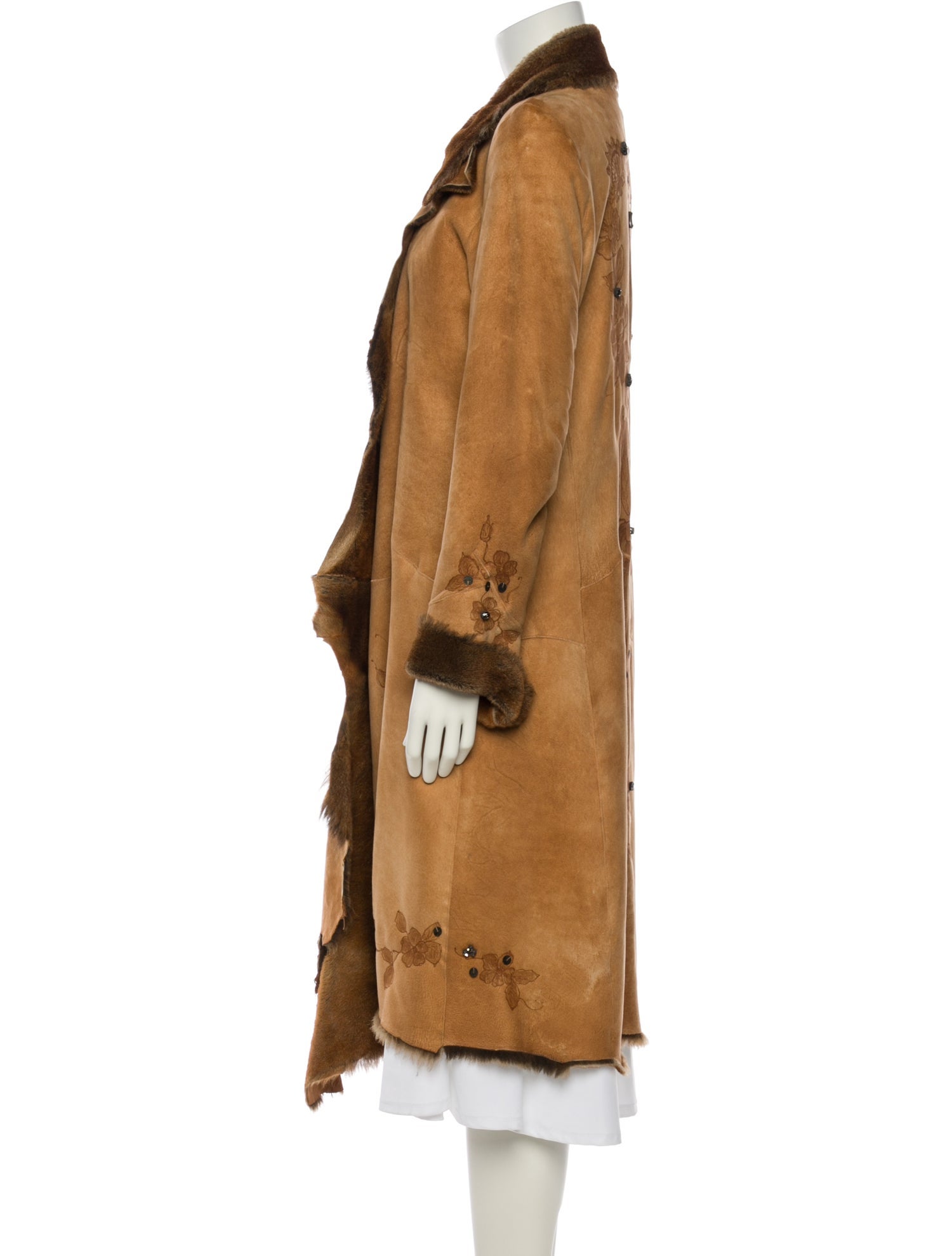 Nigel Preston & Knight Lambskin Faux Fur Coat