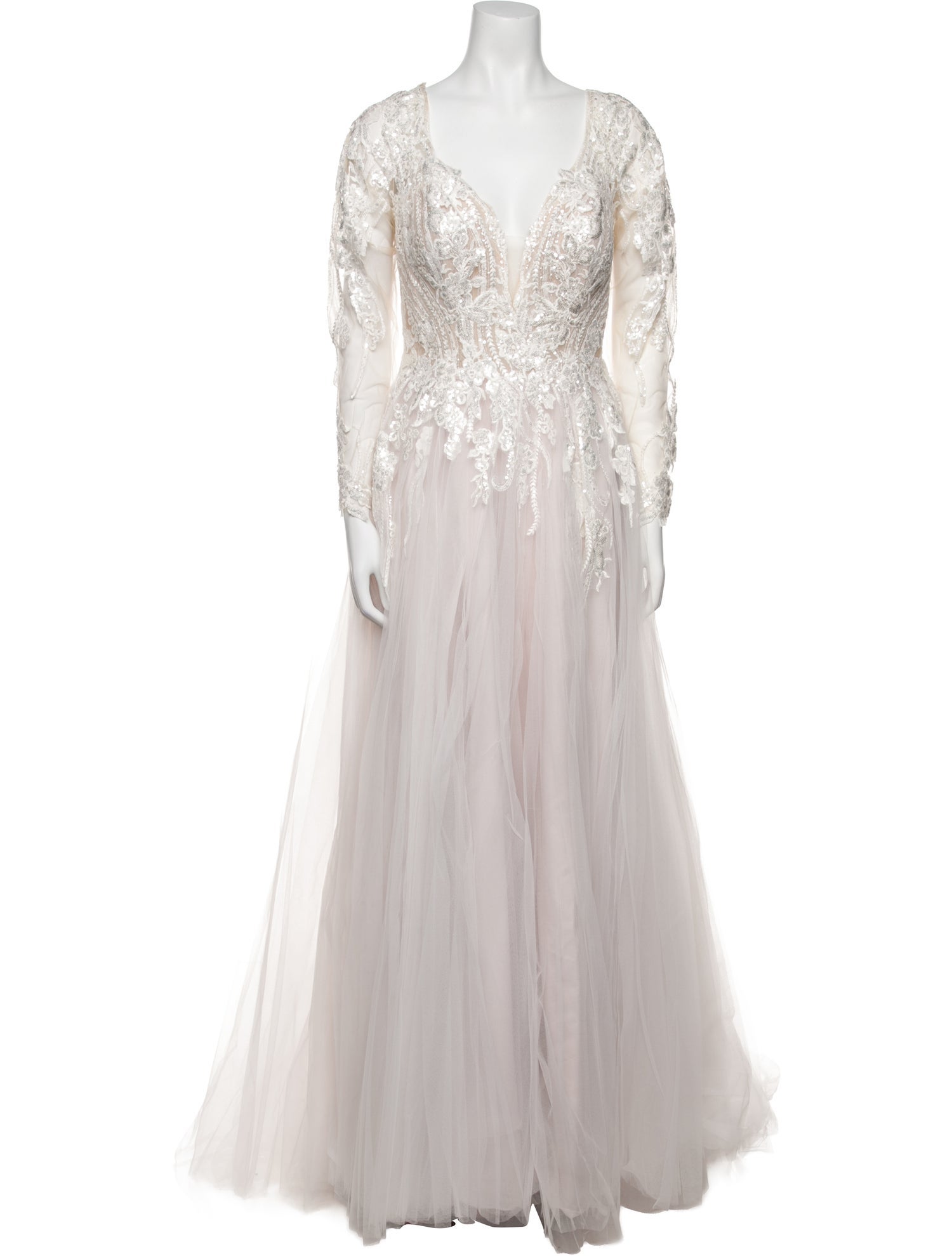 Allure Romance V-Neck Long Dress