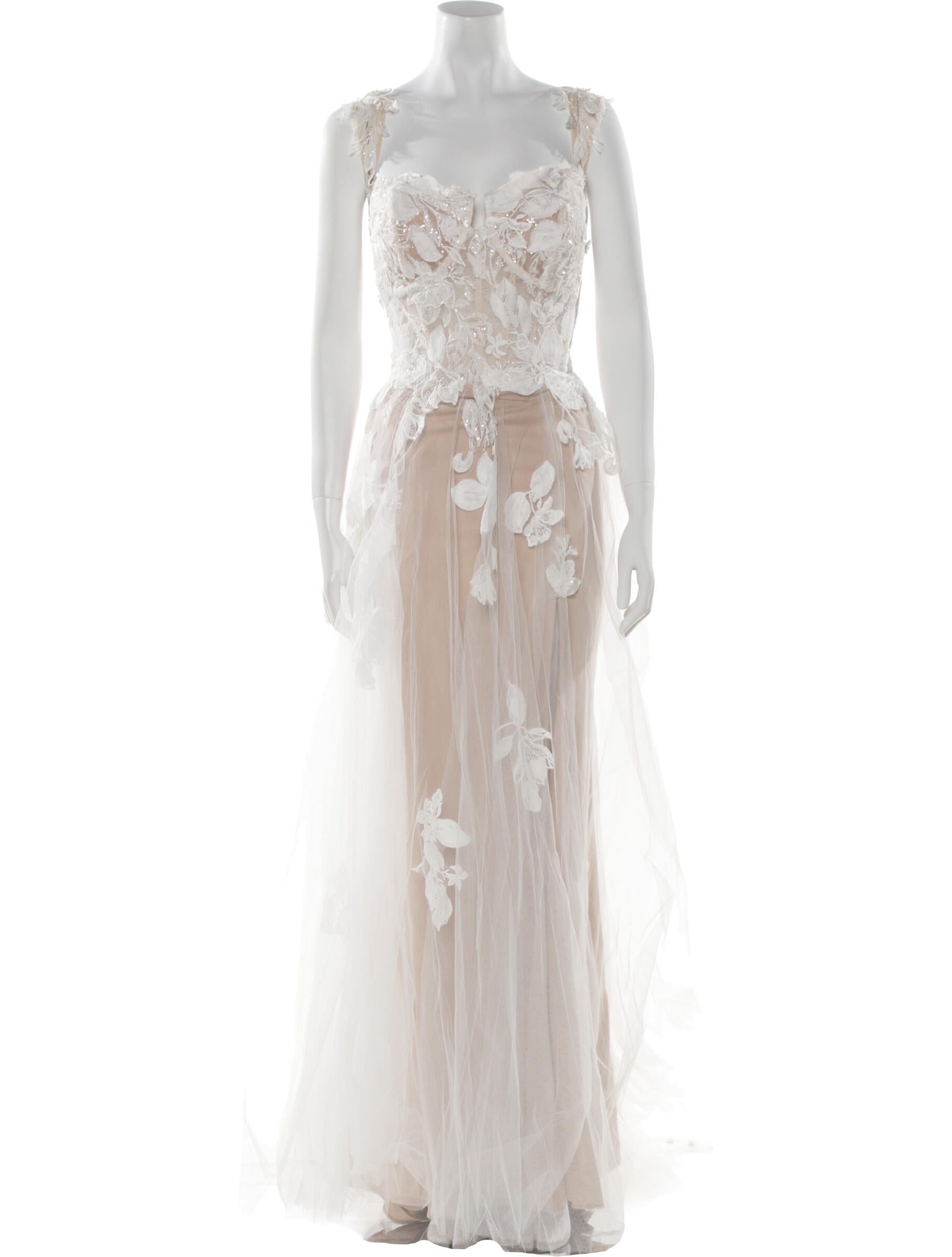 Allure Romance Lace Pattern Long Dress w/ Tags