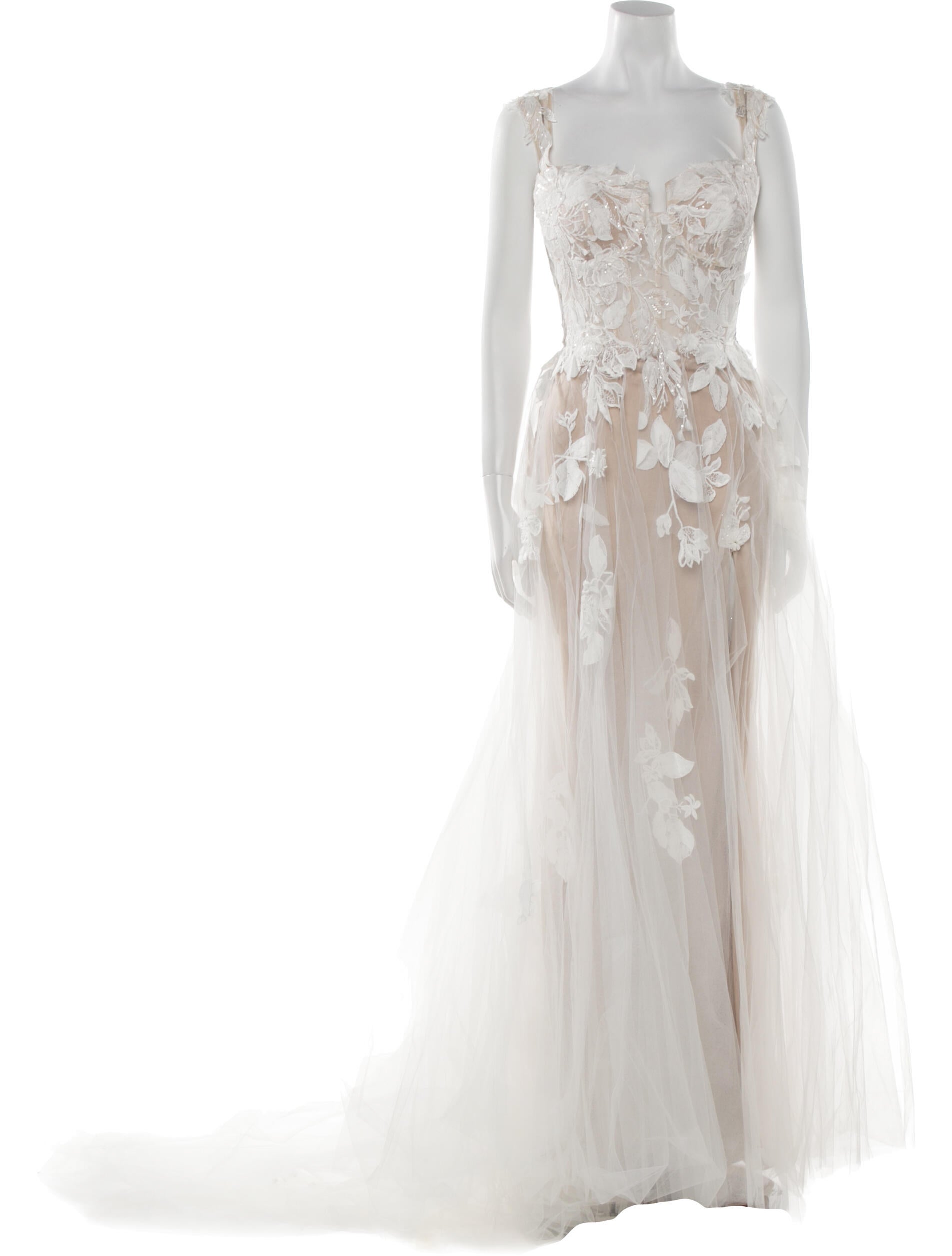 Allure Romance Lace Pattern Long Dress w/ Tags