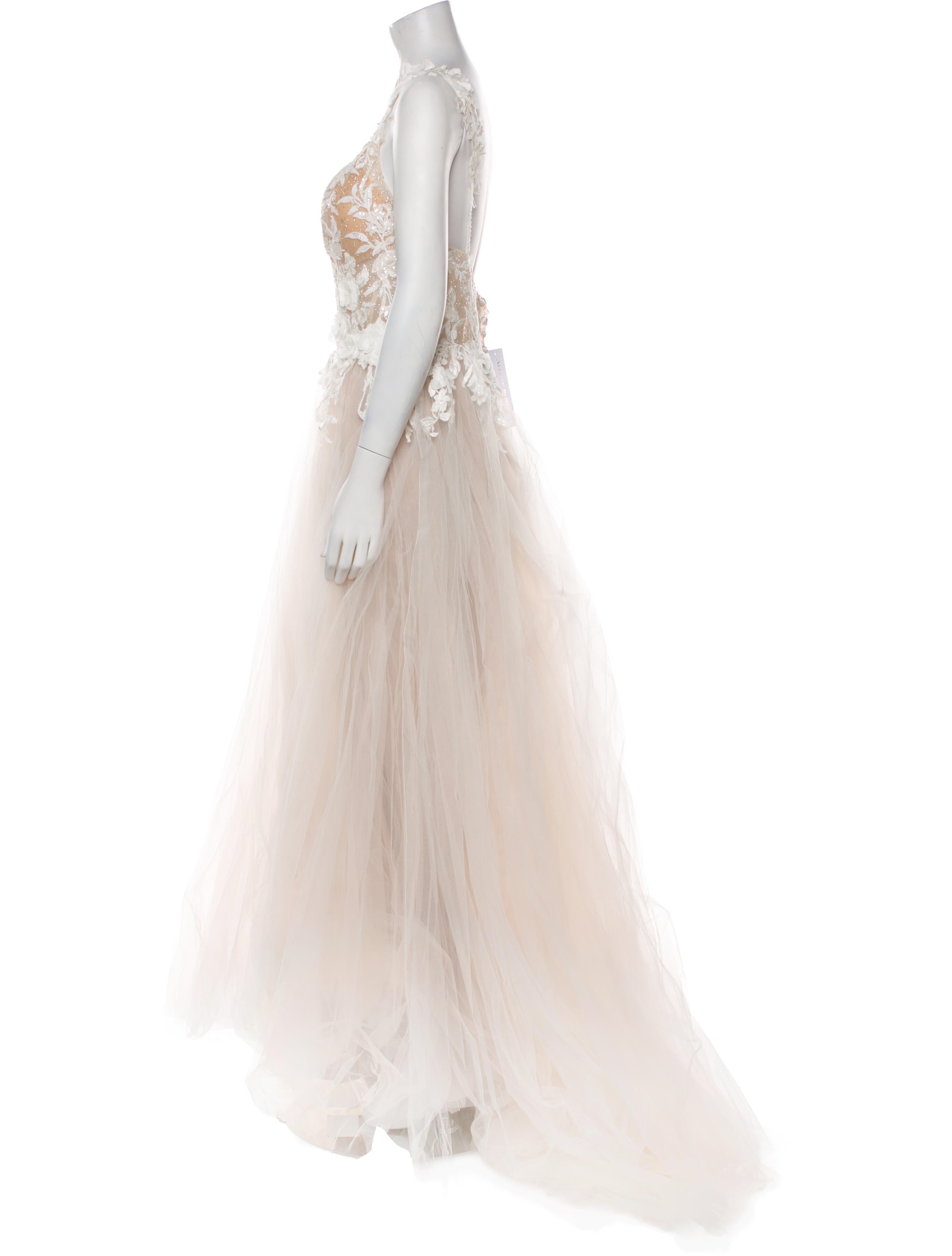 Allure Romance V-Neck Long Dress w/ Tags