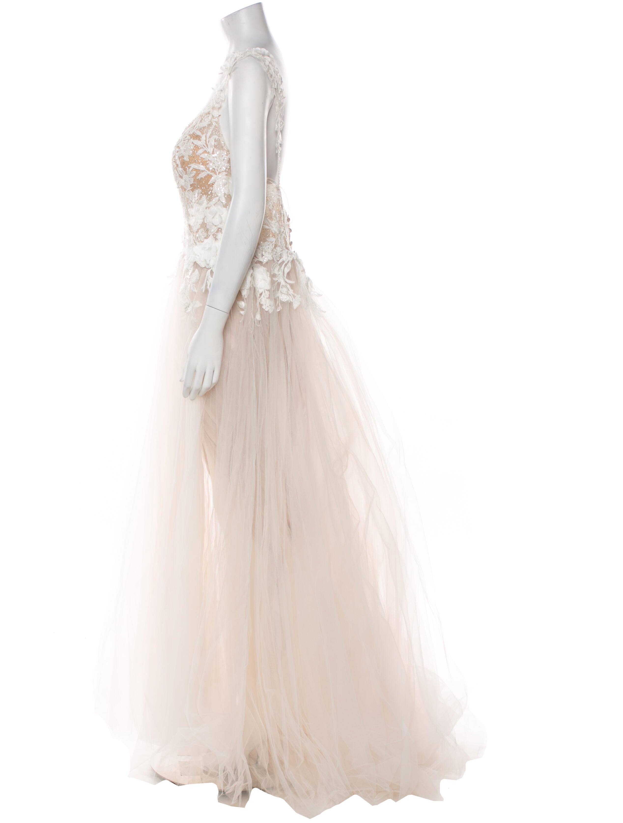 Allure Romance V-Neck Long Dress w/ Tags