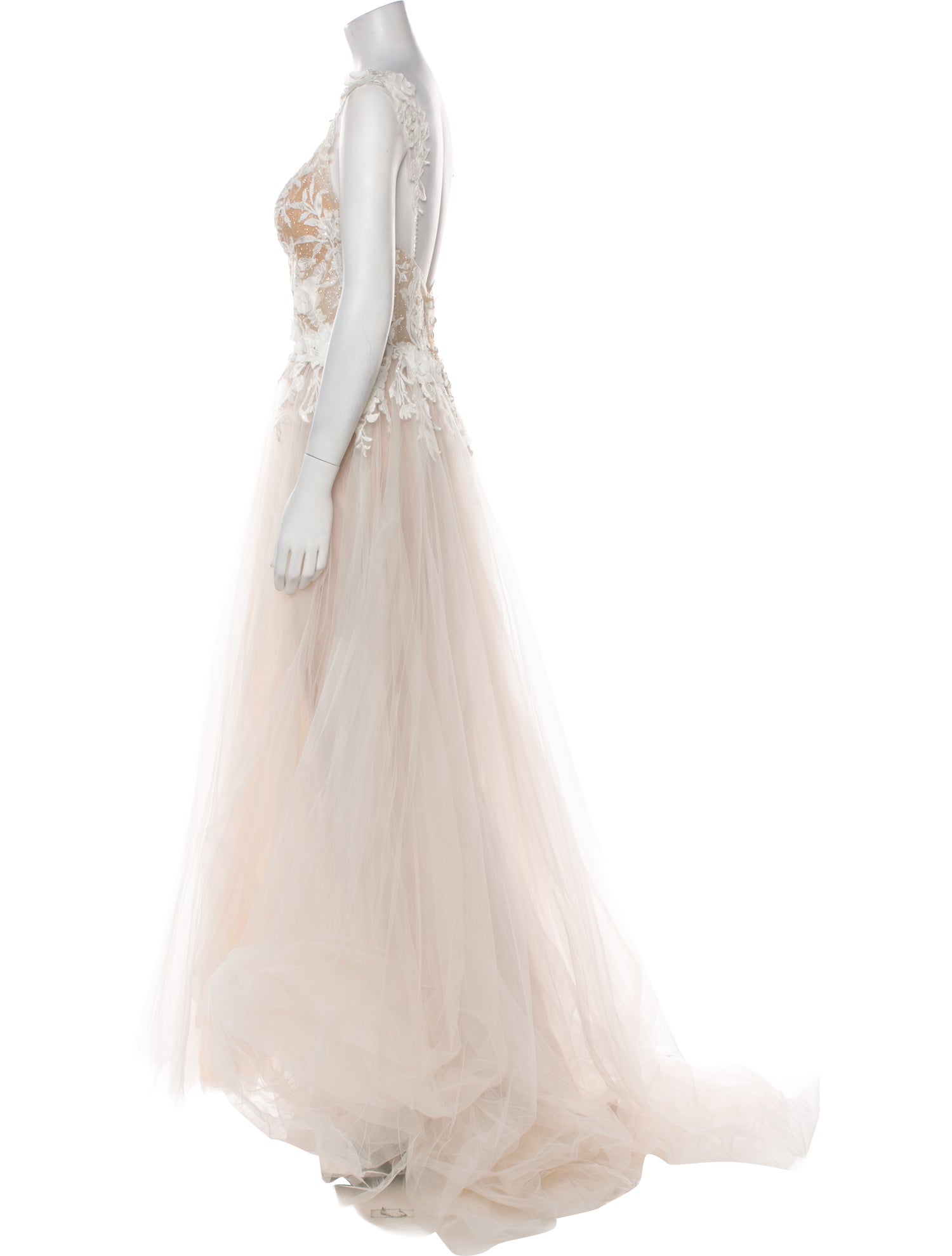 Allure Romance V-Neck Long Dress w/ Tags