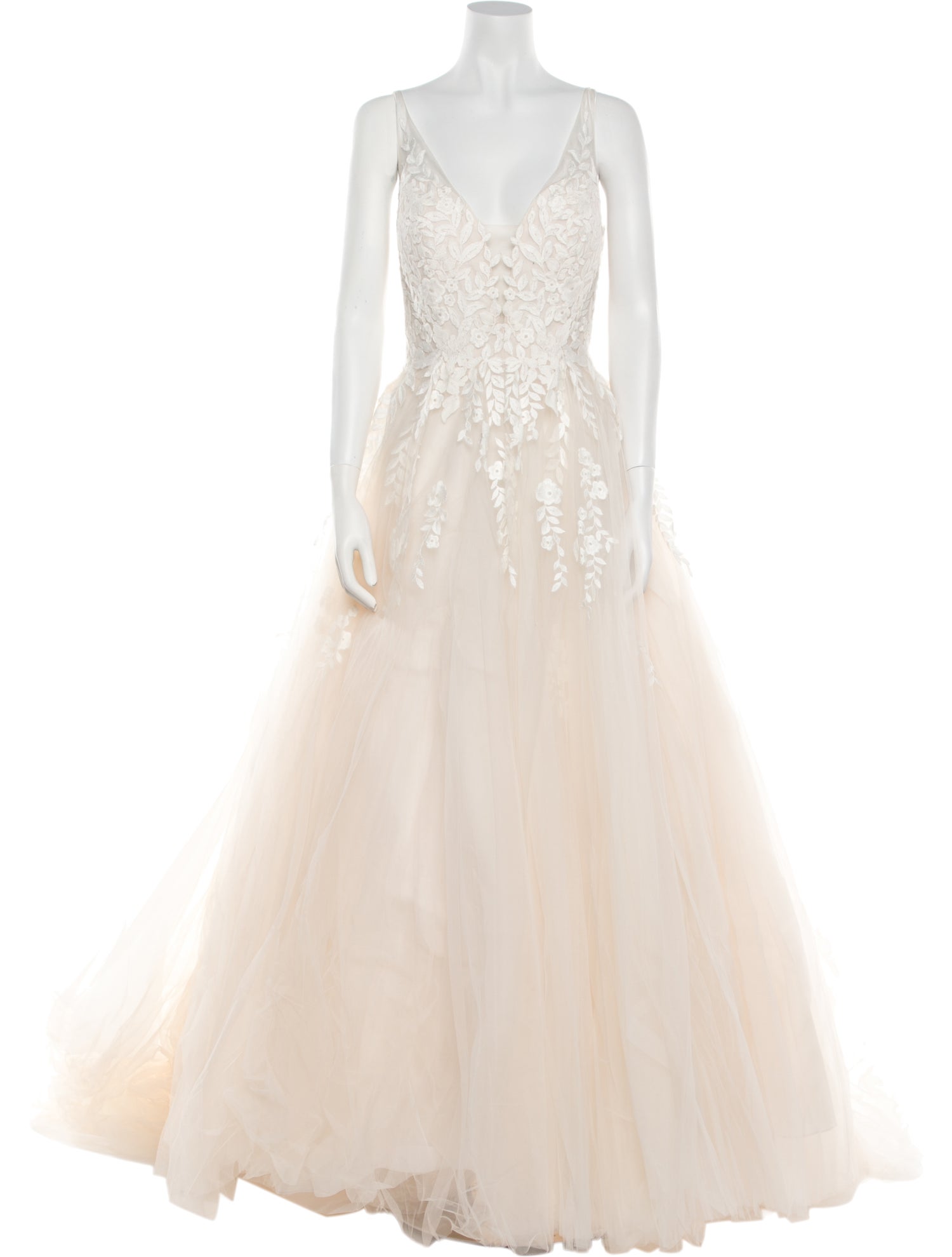 Allure Romance V-Neck Long Dress w/ Tags