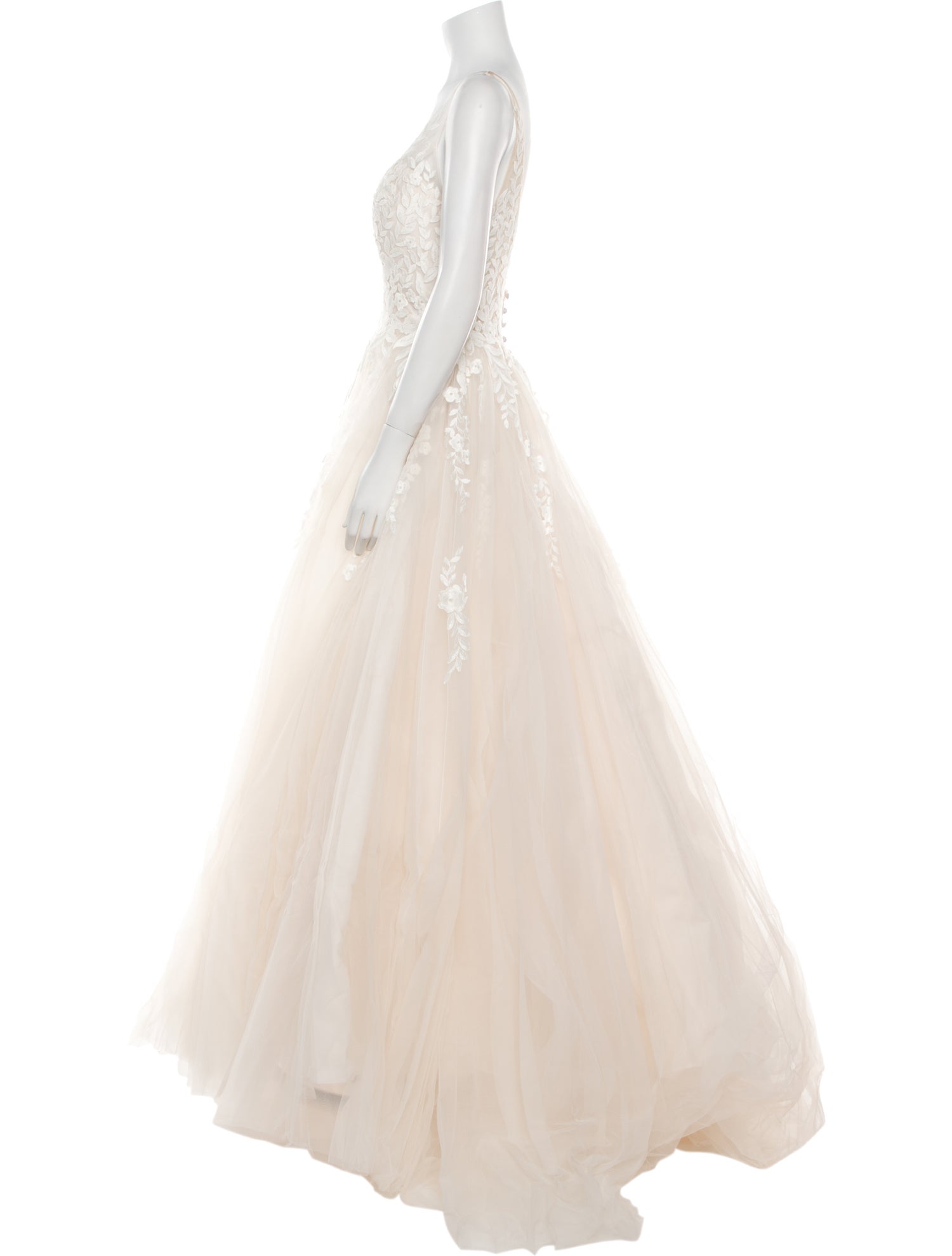 Allure Romance V-Neck Long Dress w/ Tags