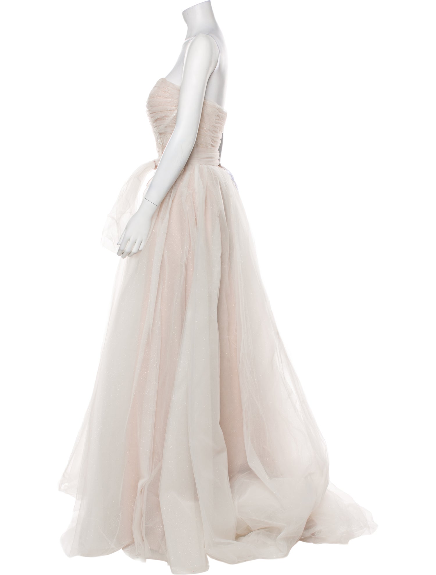 Allure Romance Strapless Long Dress w/ Tags