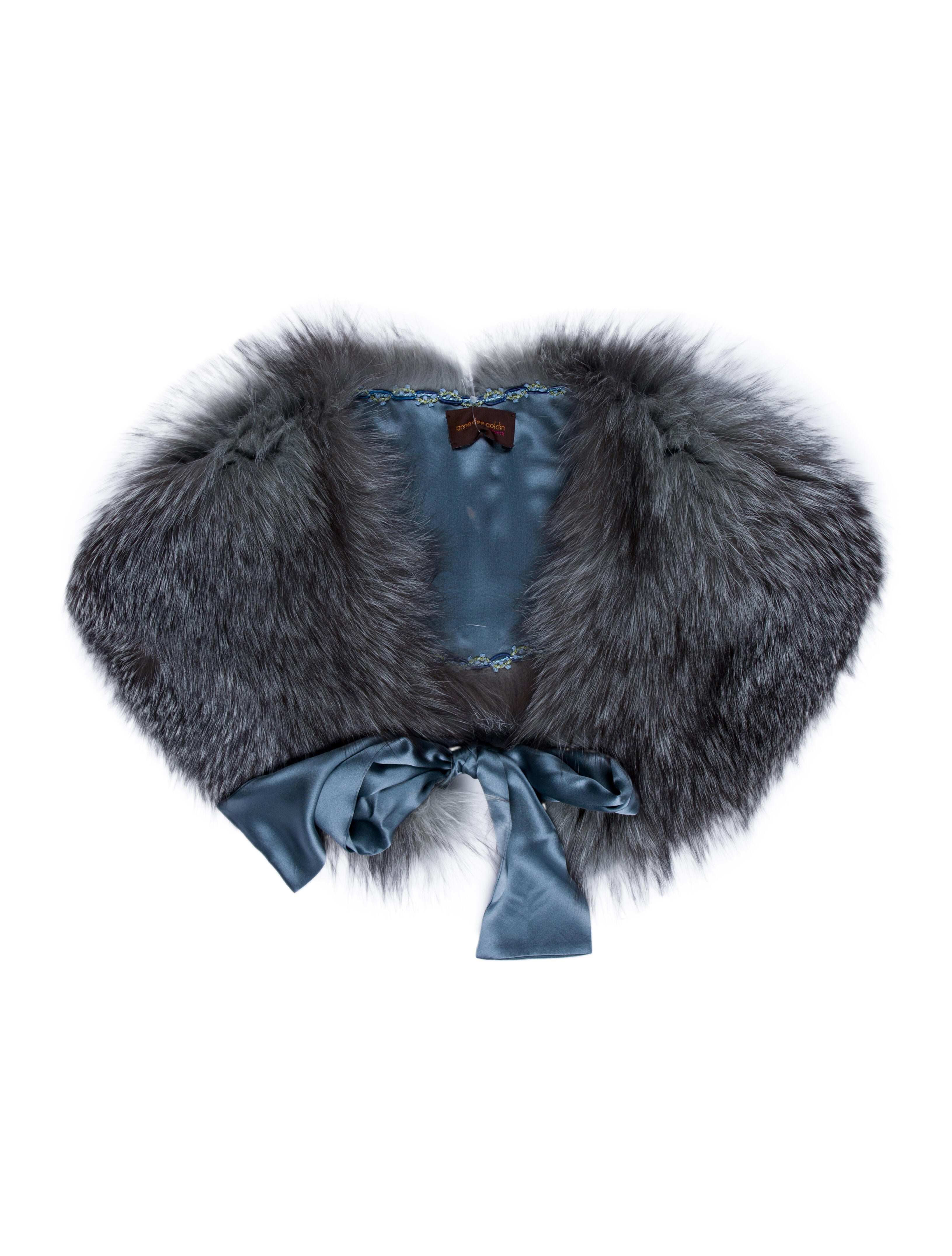 Anne Dee Goldin Fur Shawl