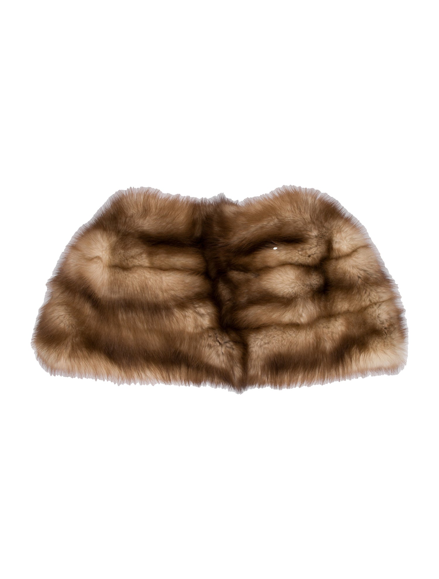 Anne Dee Goldin Fur Printed Shawl