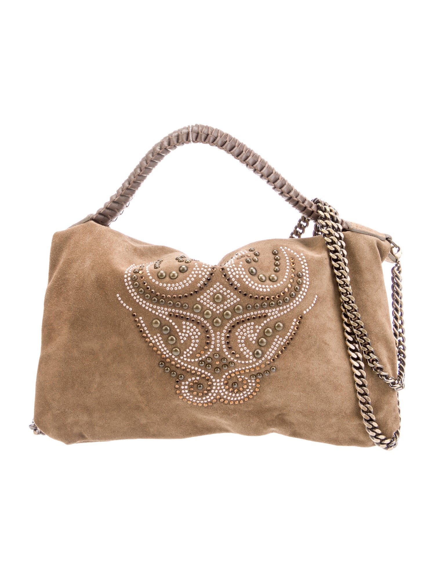 Nada Sawaya Suede Top Handle Bag