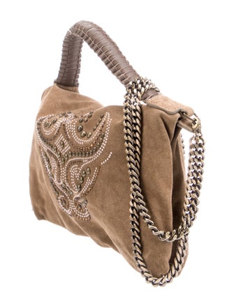 Nada Sawaya Suede Top Handle Bag