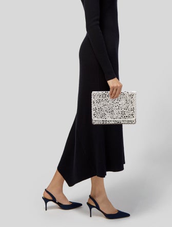 Nada Sawaya Leather Minaudière