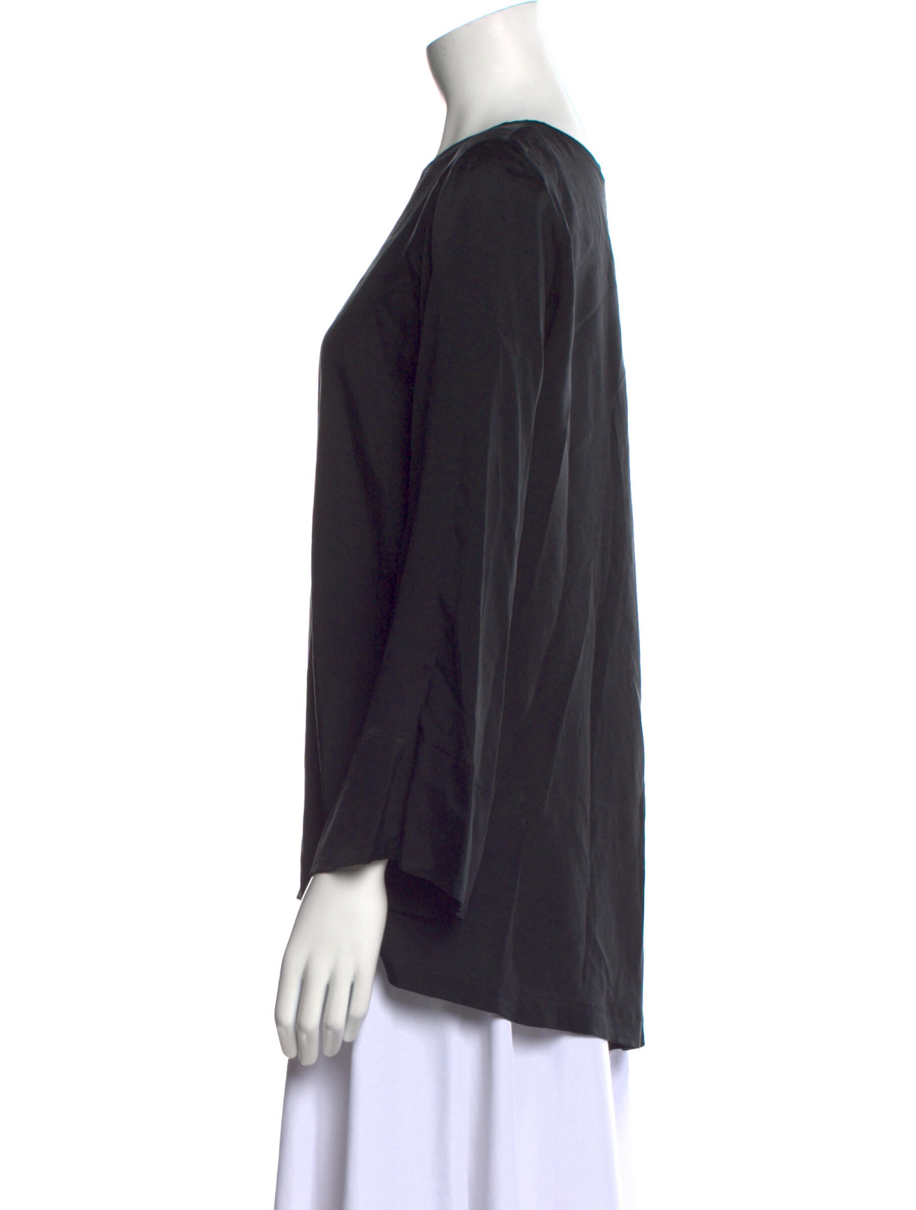 Nells Nelson Bateau Neckline Long Sleeve Blouse