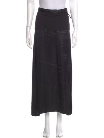 Pre-owned Nells Nelson Midi Length Skirt In Gray