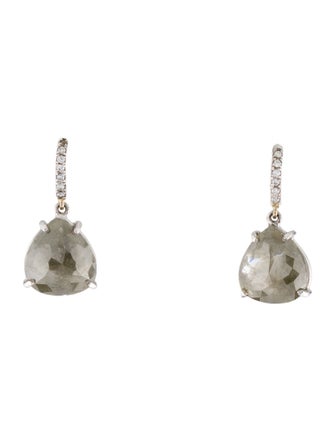 NSR Nina Runsdorf 18K Diamond Drop Earrings