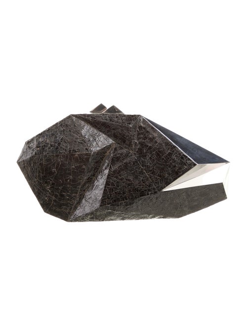 Nathalie Trad Box Clutch Grey