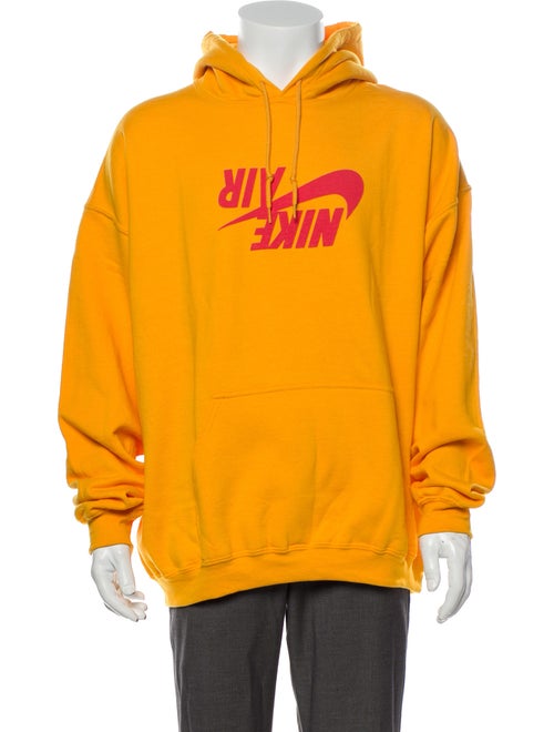 Nike x Travis Scott Graphic Print V-Neck Hoodie Ye