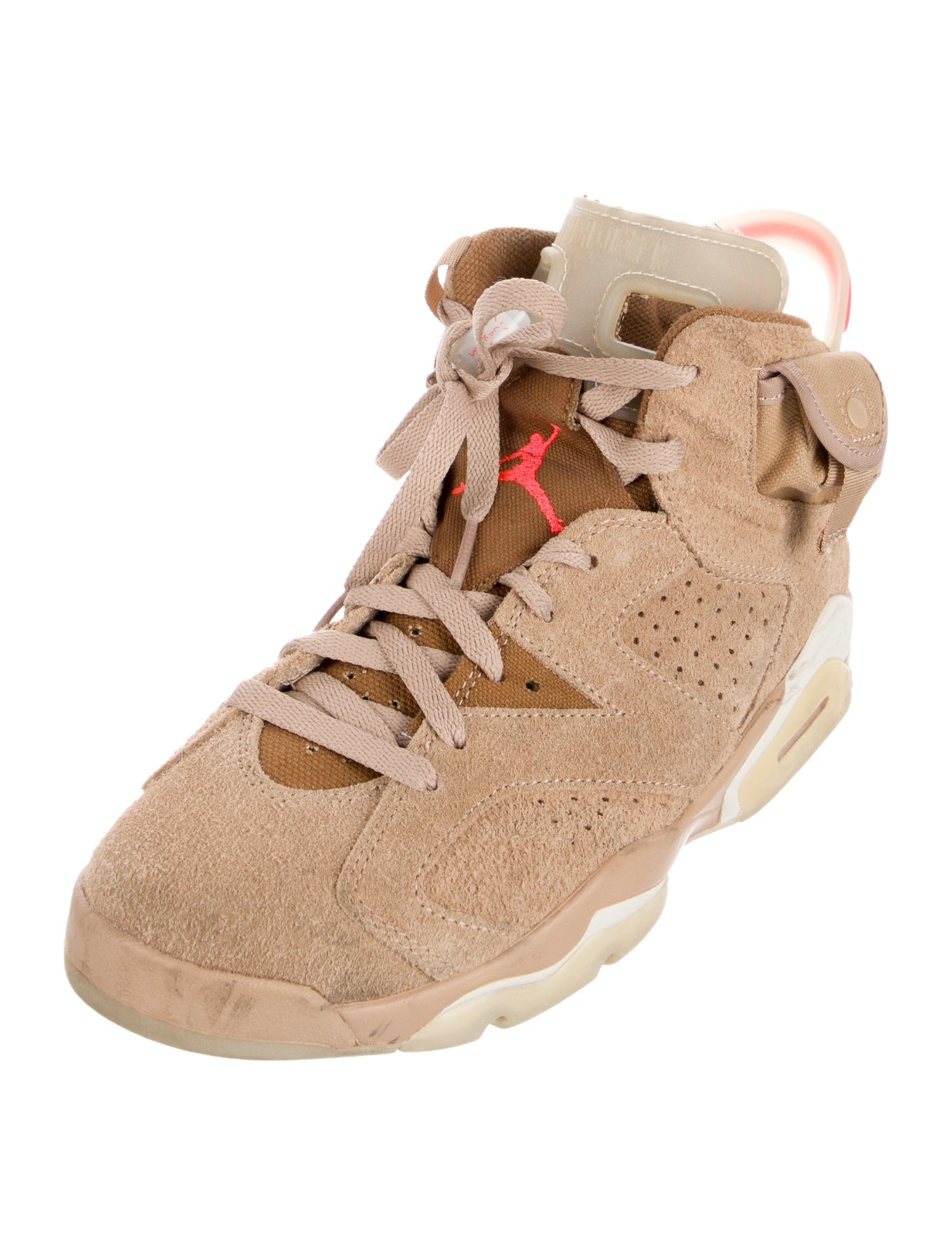 Jordan x Travis Scott 6 Retro 'British Khaki Wedge Sneakers