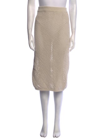 (nude) Knee-Length Skirt