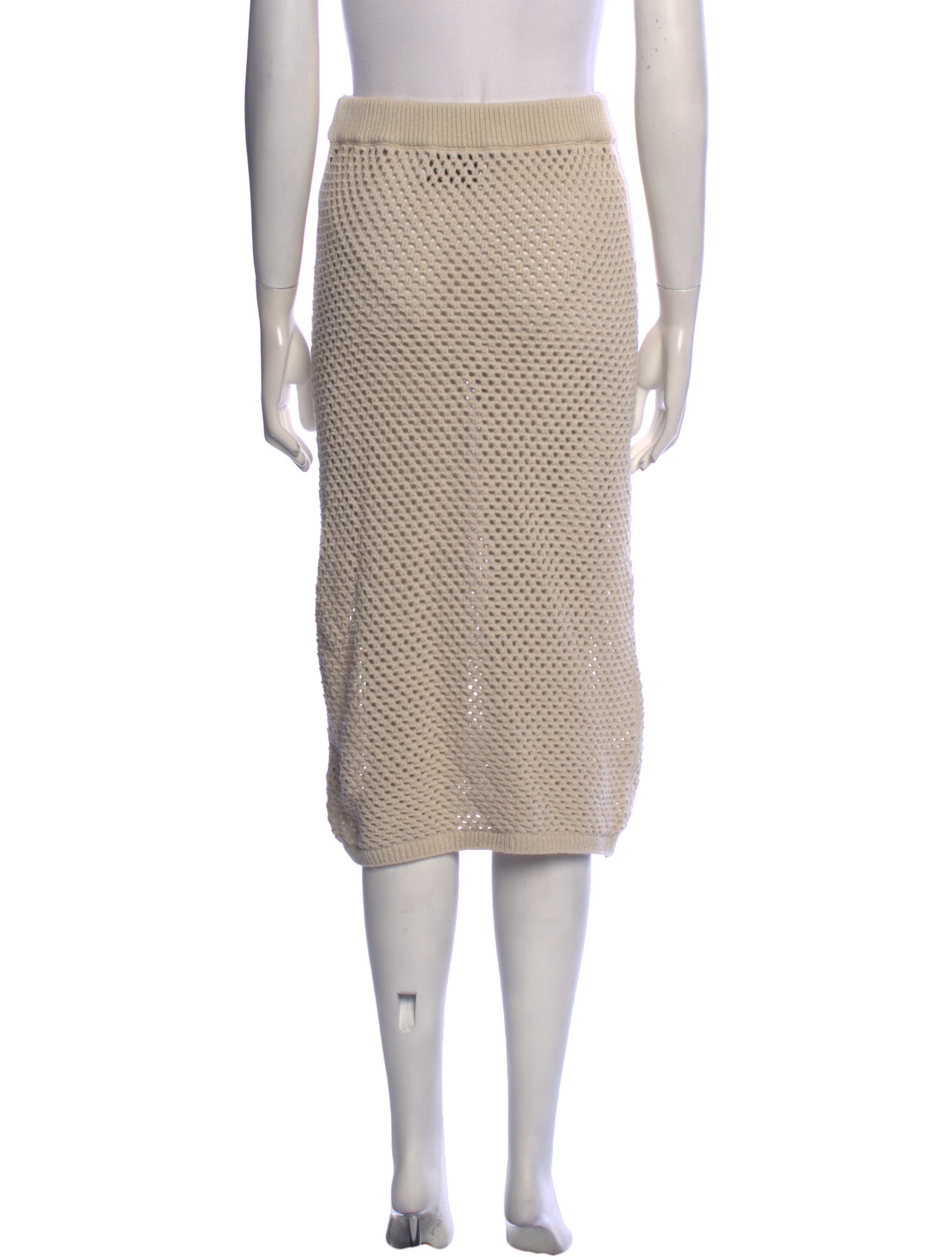 (nude) Knee-Length Skirt