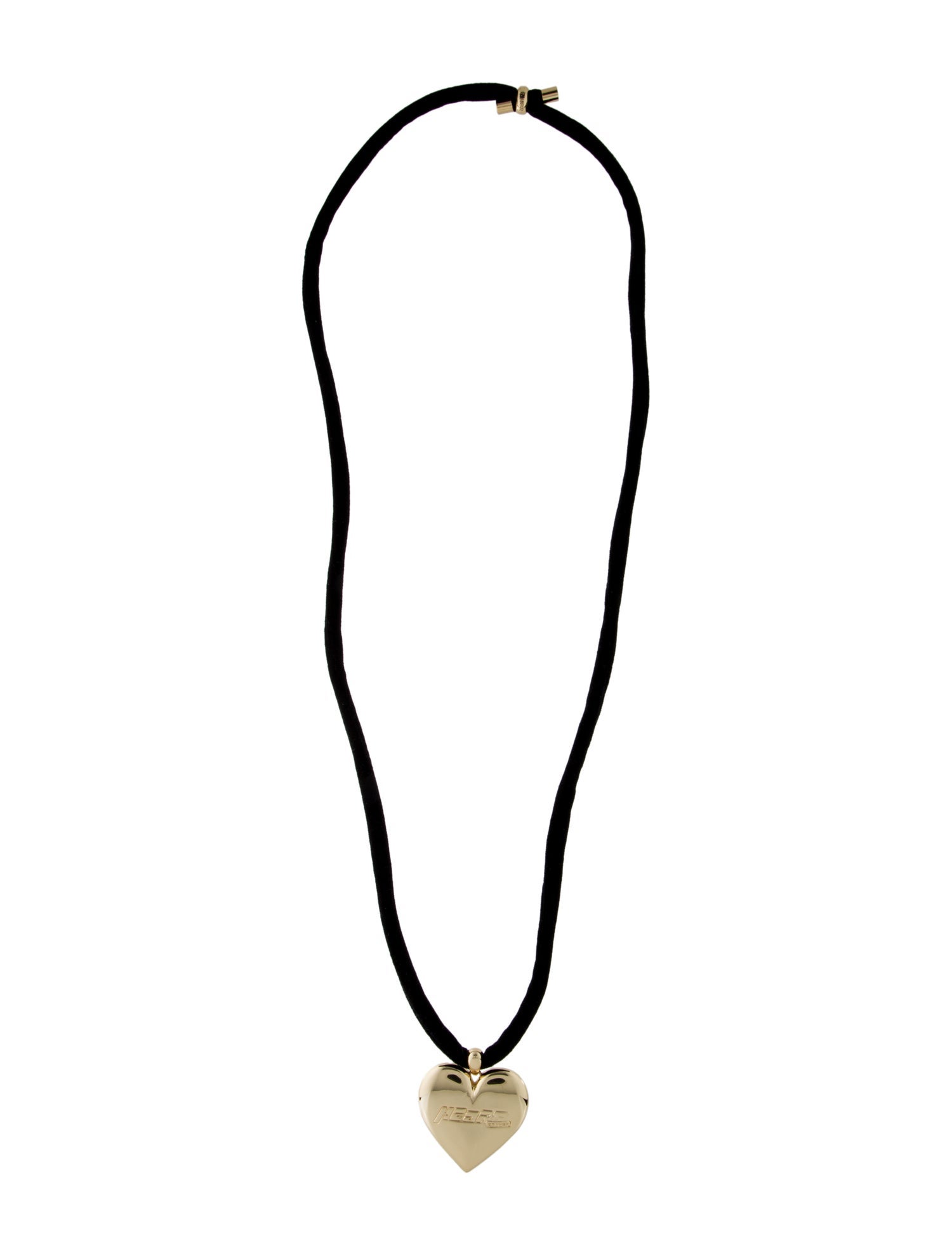 Numbering Velvet Adjustable Heart Pendant Necklace