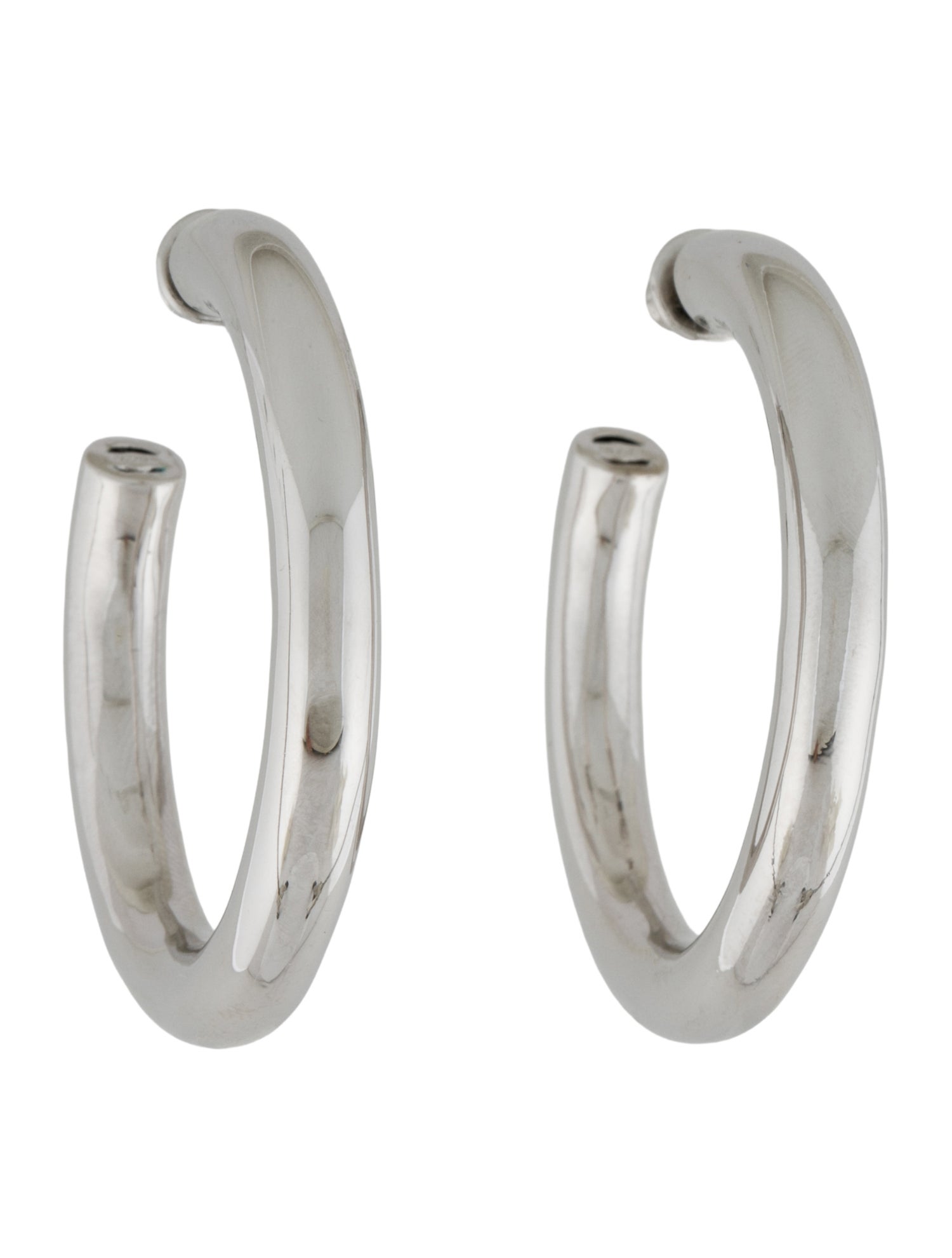 Numbering Pipe Hoop Earrings