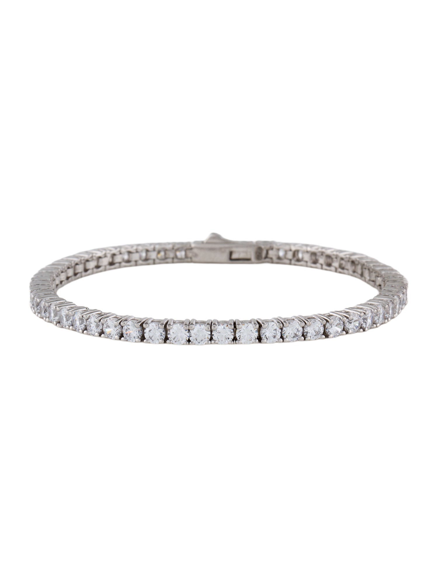 Numbering Cubic Zirconia Tennis Link Bracelet