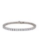 Numbering Cubic Zirconia Tennis Link Bracelet