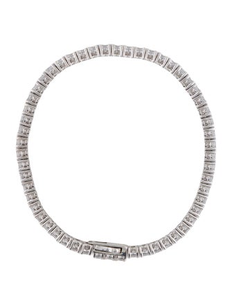 Numbering Cubic Zirconia Tennis Link Bracelet