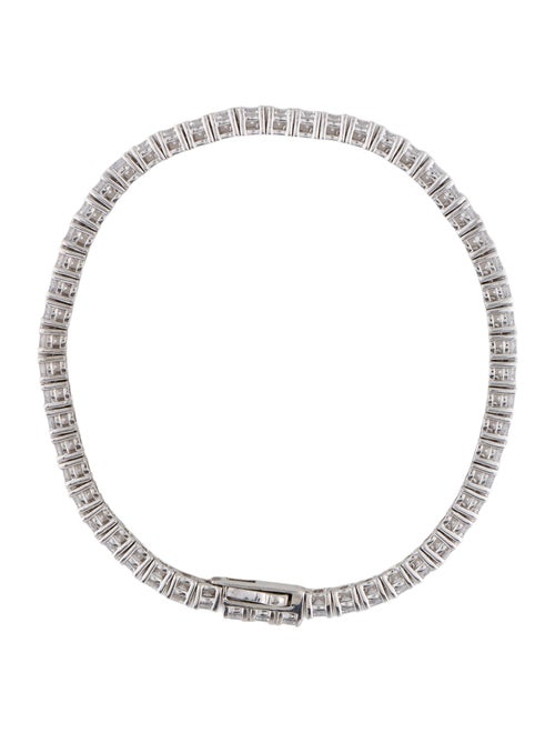Numbering Cubic Zirconia Tennis Link Bracelet