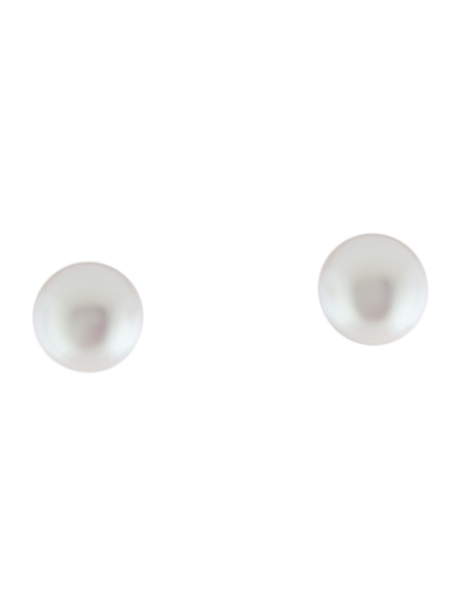 Numbering Faux Pearl 14mm Stud Earrings