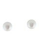 Numbering Faux Pearl 14mm Stud Earrings