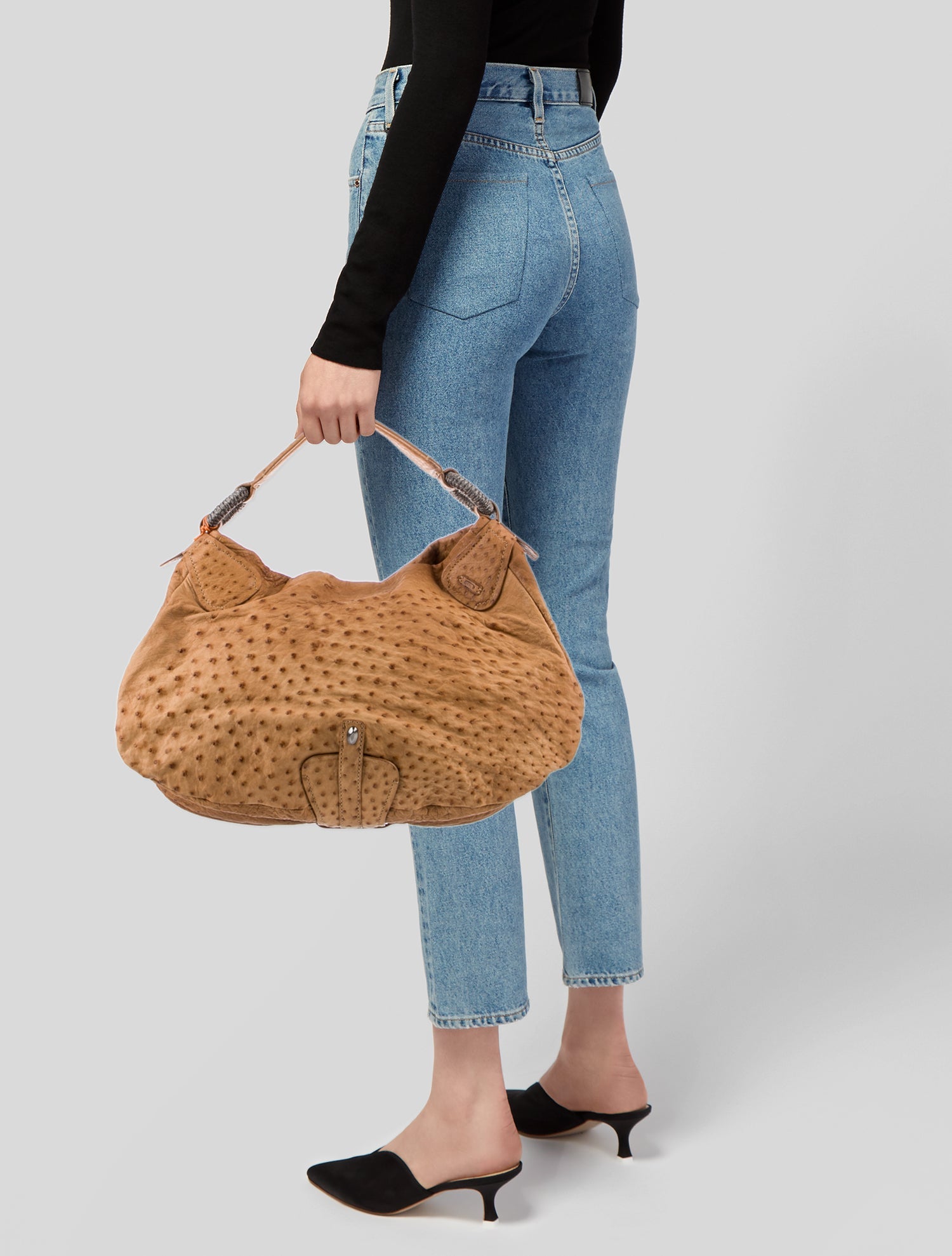 Nuti Ostrich Hobo