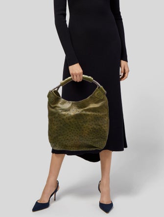 Nuti Ostrich Hobo