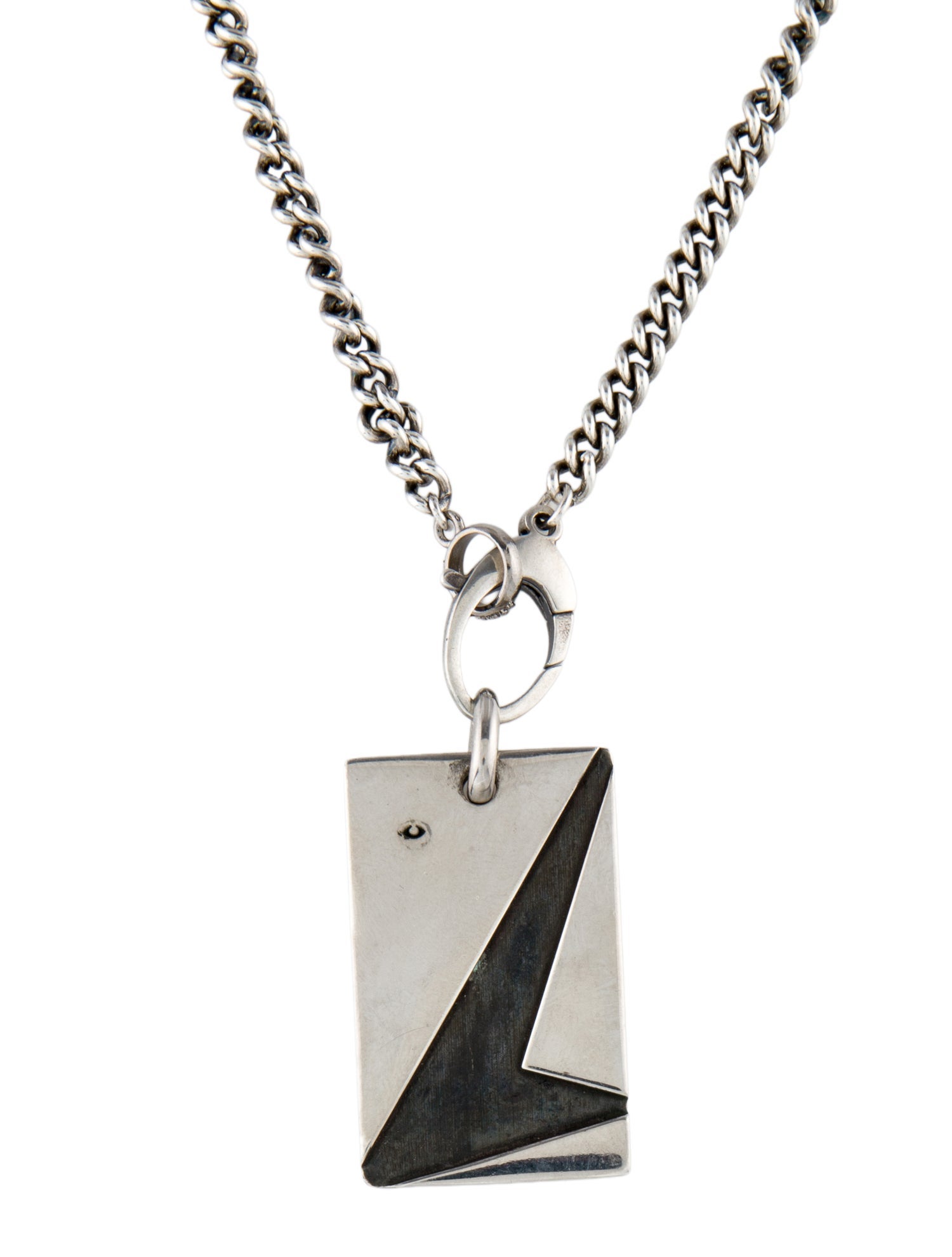 Mr. LOWE Dog Tag Pendant Necklace