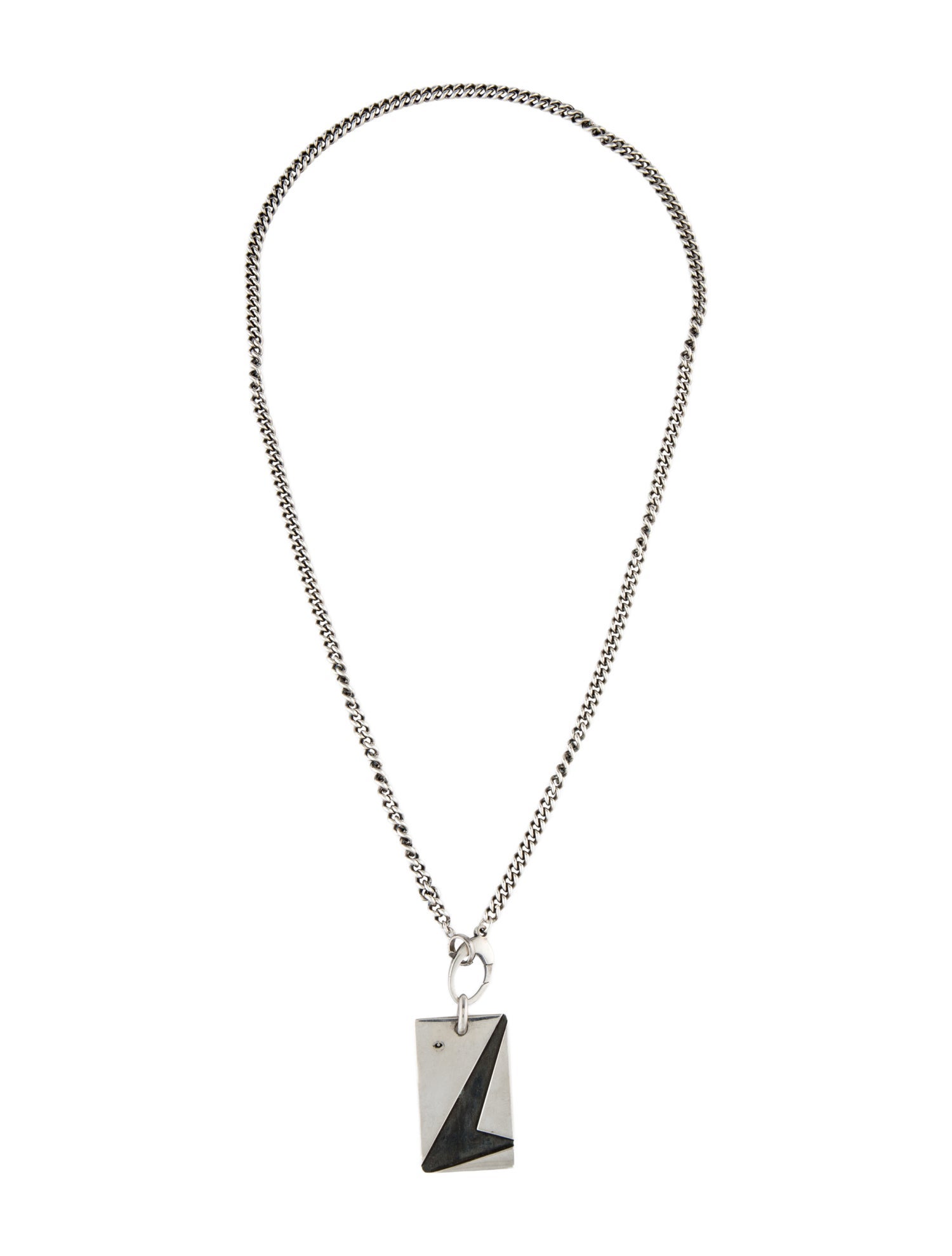 Mr. LOWE Dog Tag Pendant Necklace