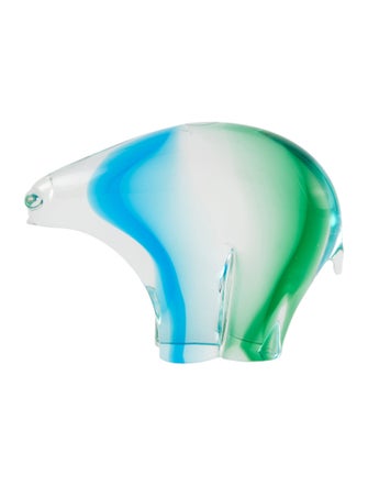 V. Nason & Co. Murano Glass Polar Bear Figurine
