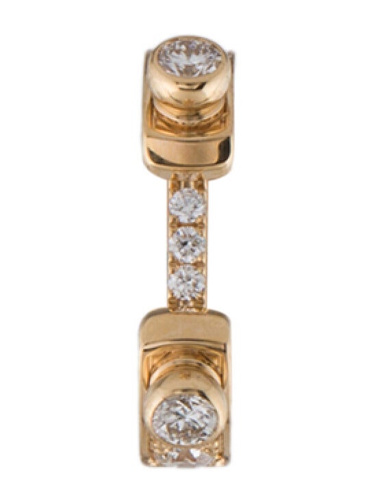 Nouvel Heritage 18K Diamond Eternity Tuxedo Ear Cuff