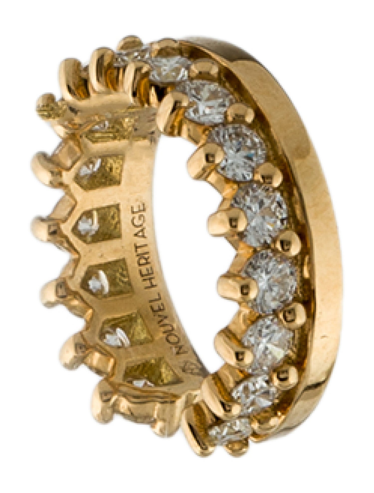 Nouvel Heritage 18K Diamond Vendome Lace Ear Cuff