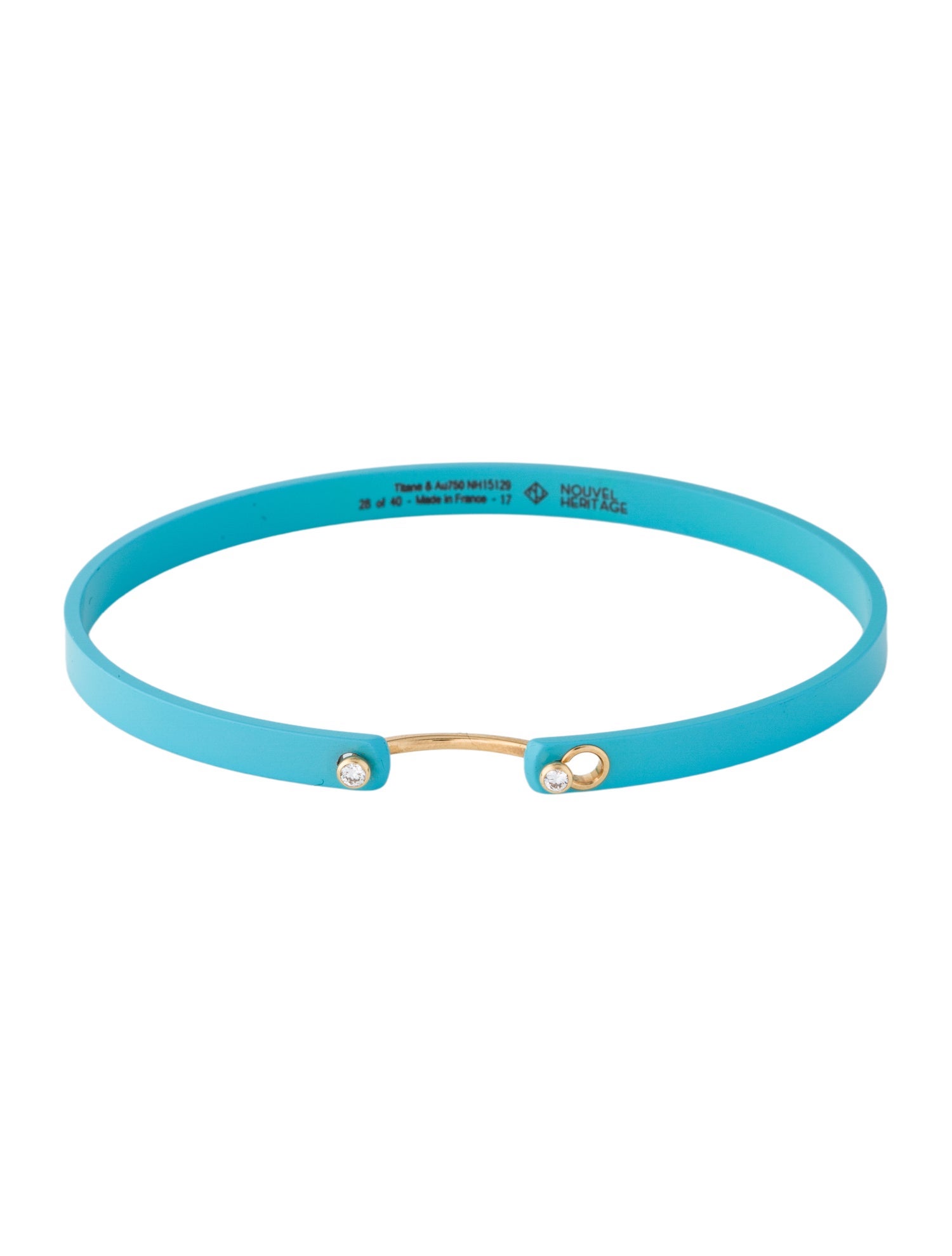 Nouvel Heritage Diamond 'Afternoon Swim' Mood Bangle