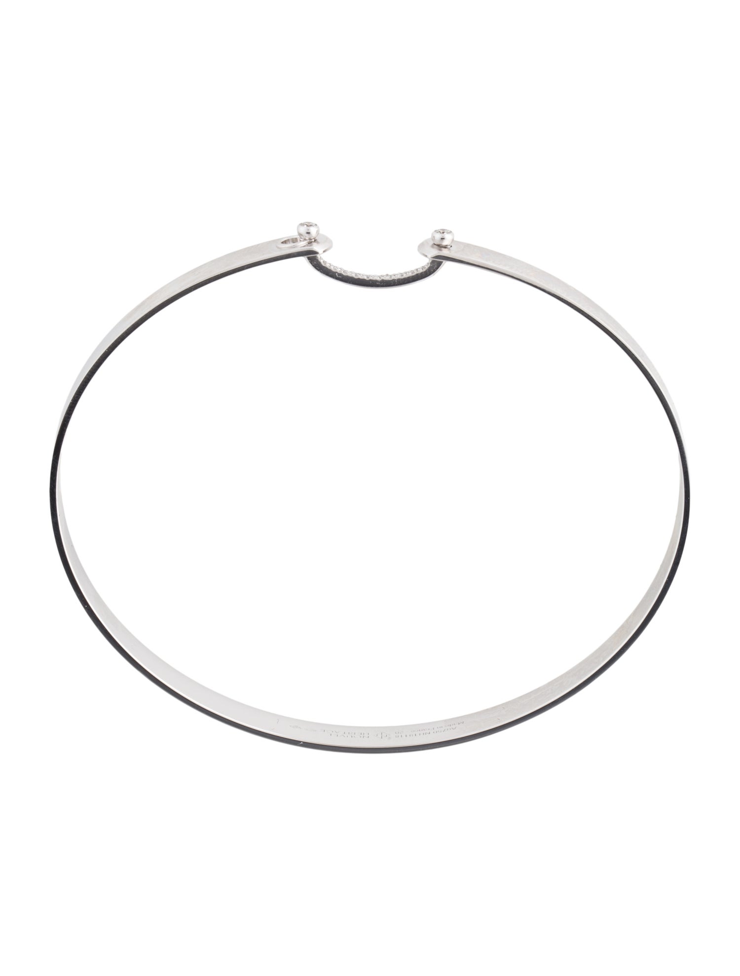 Nouvel Heritage 18K Diamond Business Meeting Mood Bangle Bracelet