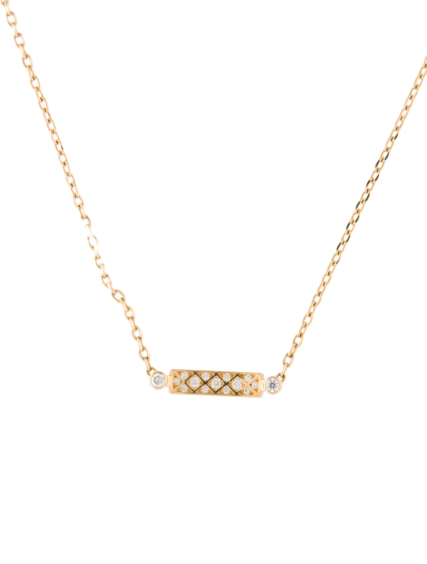 Nouvel Heritage 18K Diamond Parisian Stroll Mood Pendant Necklace