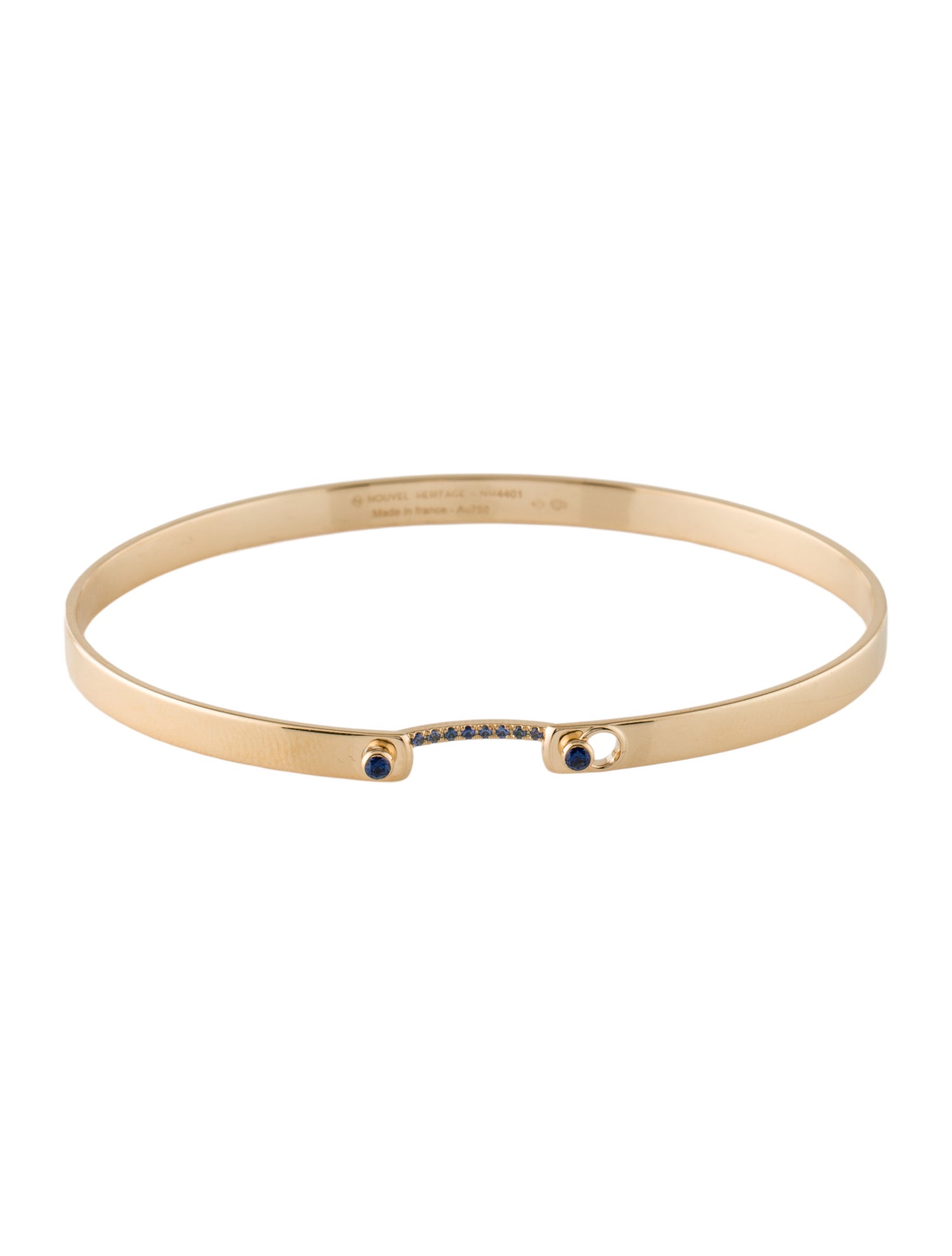 Nouvel Heritage 18K Sapphire Baby Blue Mood Bangle
