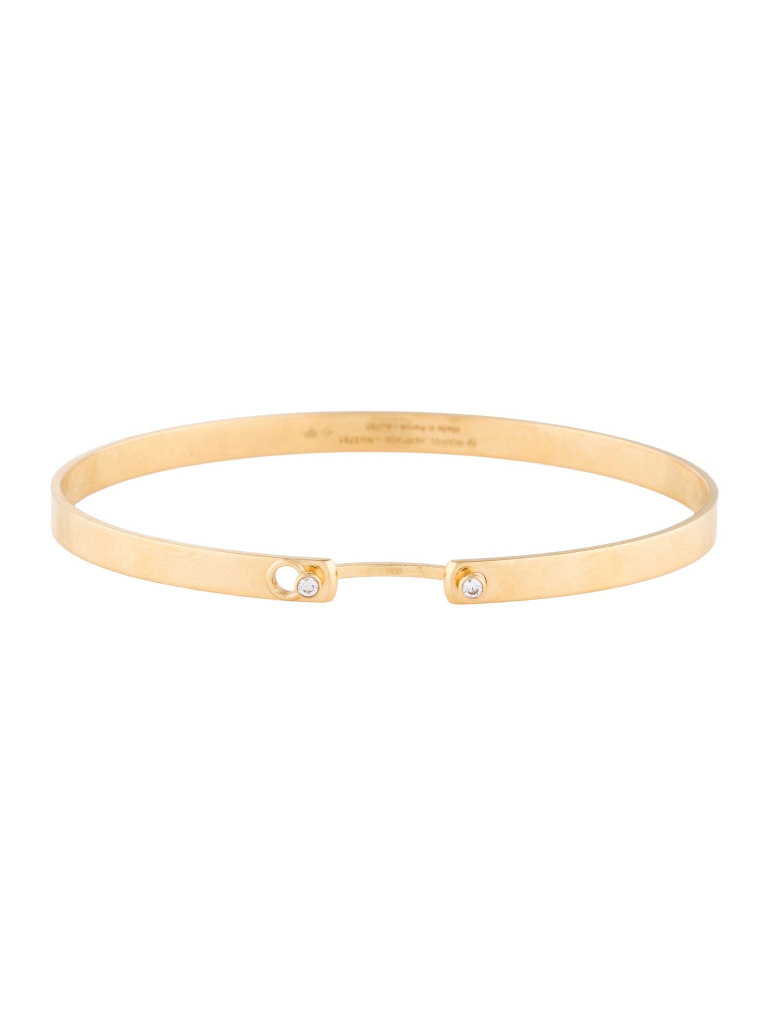 Nouvel Heritage 18K Diamond Monday Morning Mood Bangle Bracelet